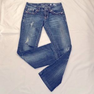 Miss Me boot cut jeans, Sz 27
